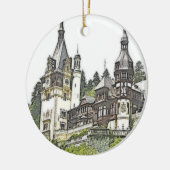 ペレスキャッスルルーマニア セラミックオーナメント (左)