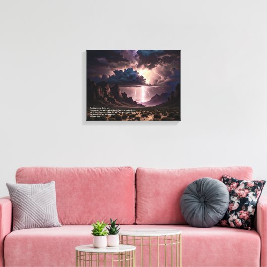 ペレックシーラー稲妻 キャンバスプリント (インサイチュ (リビング))