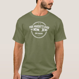 ペレマルケットリバーミシガンカヤック Tシャツ