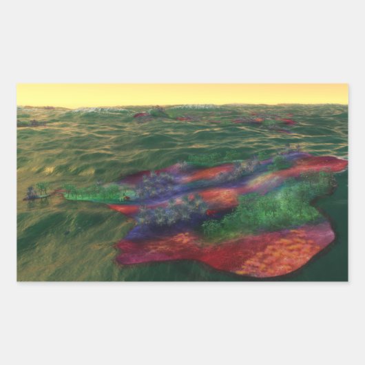 ペレランドラ·ステッカー 長方形シール (正面)