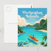 ペレンンティアン諸島, マレーシア ポストカード (正面/裏面)