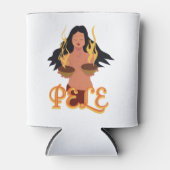 ペレ火山の女神 缶クーラー (正面)