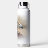 ペレ素晴らしグリン《鳥》ハヤブサのVignettedプロフィール ウォーターボトル (背面)