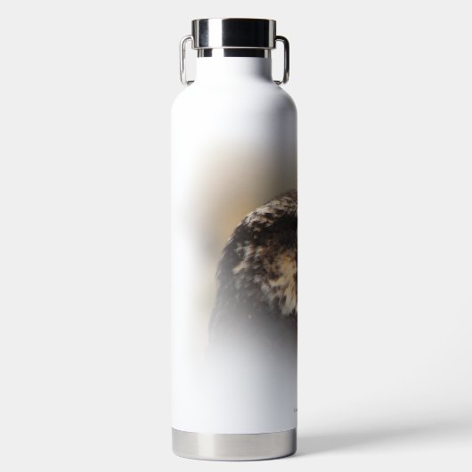 ペレ素晴らしグリン《鳥》ハヤブサのVignettedプロフィール ウォーターボトル (正面)