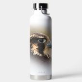 ペレ素晴らしグリン《鳥》ハヤブサのVignettedプロフィール ウォーターボトル (左面)