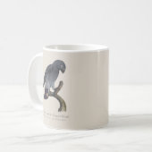 ペロケ・チェンドレ/ティムネアフリカ産の灰色のオウム コーヒーマグカップ (正面左)