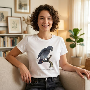 ペロケ・チェンドレ/ティムネアフリカ産の灰色のオウム Tシャツ