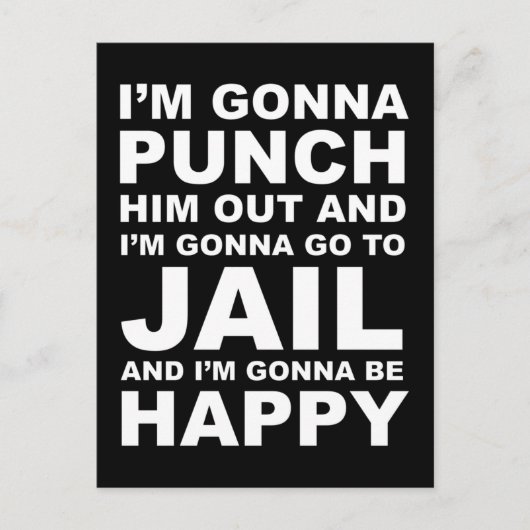 ペロシの引用文を殴おもしろいる ポストカード (正面)