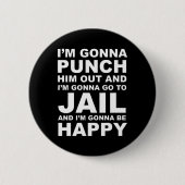 ペロシの引用文を殴おもしろいる 缶バッジ (正面)