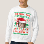 ペロシ：私がクリスマスに欲しいのは弾劾だけ スウェットシャツ (正面)