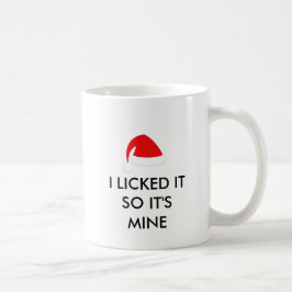 ペロッとしたら俺のもの サンタ帽 コーヒーマグカップ
