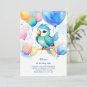 ペロットファースト誕生日招待状 招待状 (スタンド正面)