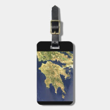 ペロポネスのギリシャ衛星地図 – 黒