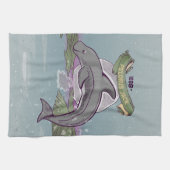 ペロラスジャックニュージーランドドルフィン キッチンタオル (横)