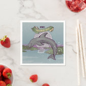 ペロラスジャックニュージーランドドルフィン スタンダードカクテルナプキン (インサイチュ)