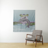 ペロラスジャックニュージーランドドルフィン タペストリー (インサイチュ)