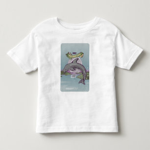 ペロラスジャックリスソのイルカ トドラーTシャツ