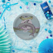 ペロラスジャックリスソのイルカ ペーパープレート (パーティー)