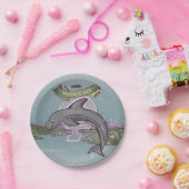 ペロラスジャックリスソのイルカ ペーパープレート (パーティー)