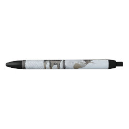 ペンで囲まれた犬 黒ボールペン