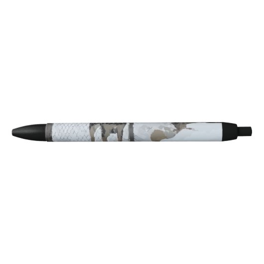 ペンで囲まれた犬 黒ボールペン (正面)