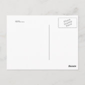 ペンで書かれたヤギ ポストカード (裏面)