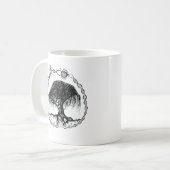 ペンとインキの女神ヤナギの木 コーヒーマグカップ (正面左)