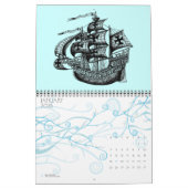 ペンとインクのスケッチの芸術2014のクリエイティブのカレンダー カレンダー (1月 2026)