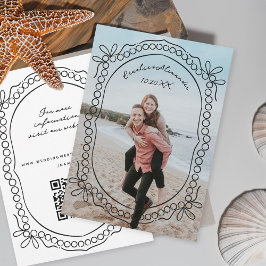 ペンとインクのリボンとパール セーブザデート