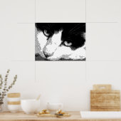 ペンとインクの猫 ポスター (キッチン)