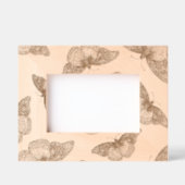 ペンとインクの蝶のパターン レーザー彫刻フレーム (正面)