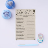 ペンとインクウェル |ゲストシャワーゲームカードの検索 チラシ (シングル)