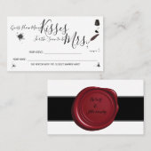 ペンとインクウェル | ミセス・キスの数 |ゲームカード プレイスカード (正面/裏面)