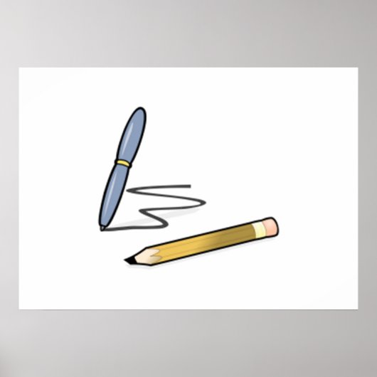 ペンと鉛筆 ポスター (正面)