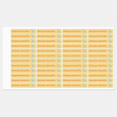 ペンのスキニーラベル – Roller Disco黄色 ラベル (シート)