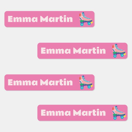 ペンのスキニーラベル – Roller Disco Bright Pink ラベル (グループ)