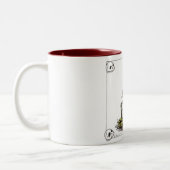 ペンのゾンビ ツートーンマグカップ (左)