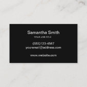 ペンのロゴのフリーランス・ライターおよび書道の作家 名刺 (裏面)