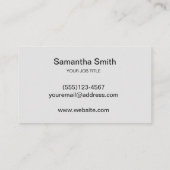 ペンのロゴのフリーランス・ライターおよび書道の作家 名刺 (裏面)