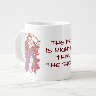 ペンはより強大です ジャンボコーヒーマグカップ