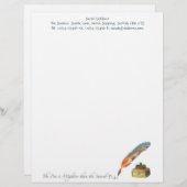 ペンは剣の文房具より強大です レターヘッド (正面/裏面)