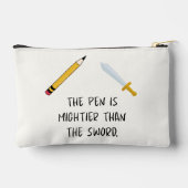 ペンは剣より強い アクセサリーポーチ (裏面)