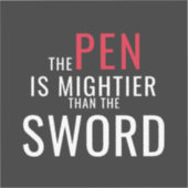 ペンより言葉の力 ステッカー シール (正面)