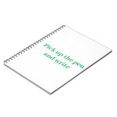 ペンを取って書いて ノートブック (左側)