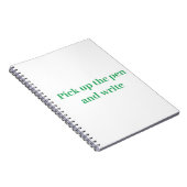 ペンを取って書く ノートブック (右側)