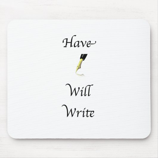 ペンを書きます持って下さい マウスパッド (正面)
