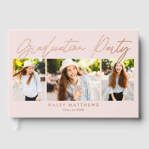 ペンインパーティーフォイル写真卒業ゲストブック ゲストブック