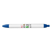 ペンオフィスとスクールペンハイキングスポーツ 青ボールペン (正面)