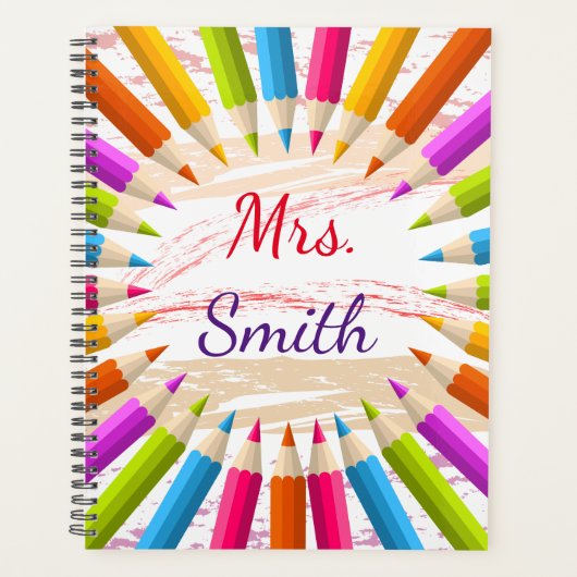 ペンカラフルシル先生賞 プランナー手帳 (正面)