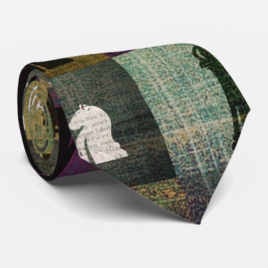 ペンキおよびプリントのチェス盤および駒 ネクタイ (ロール)